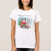 Tell Santa women white T-shirt (Devant)
