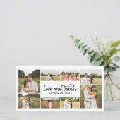 Tellement d'amour collage | Carte photo Merci (Debout devant)