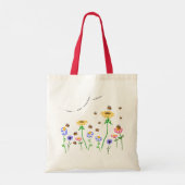 'Tellement de fleurs' abeilles et Sac fourre-tout (Dos)