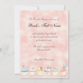 Tellement de gâteaux, invitation à la douche nupti (Dos)