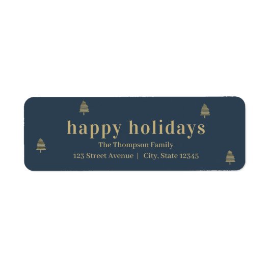 Tellement de joie Étiquette de adresse de Noël (Devant)