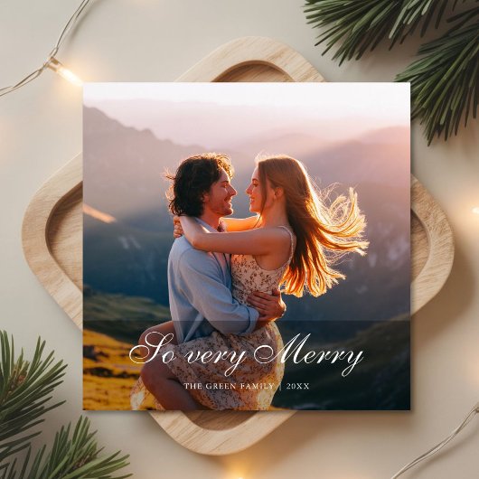 Tellement Joyeux Carte de Noël Familiale Moderne