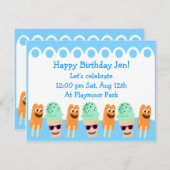 Tellement mignon Invitation Été (Devant / Derrière)