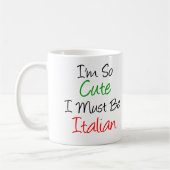 Tellement mignonne Mug Italien (Gauche)