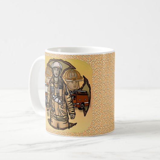 Tellement prêt Pompiers mug (Devant gauche)