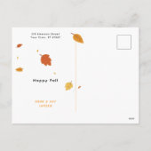Tellen van Zegeningen | Hemelblauwe Candy Corn Her Feestdagenkaart (Achterkant)