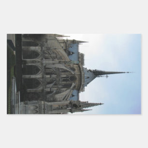 Teller met Notre Dame de Paris Rechthoekige Sticker
