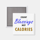 Telling zonder calorieën Magnet Magneet (Voorkant / Achterkant)