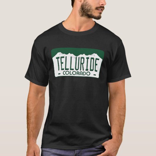 Telluride Colorado Licence Bord T-shirt (Voorkant)