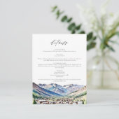 TELLURIDE COLORADO Mountain Travel Details Kaart (Staand voorkant)