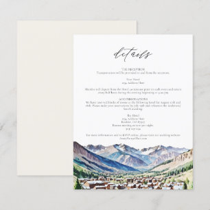 TELLURIDE COLORADO Mountain Travel Details Kaart