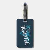 Telluride Colorado Mountains Bagagelabel (Achterkant verticaal)