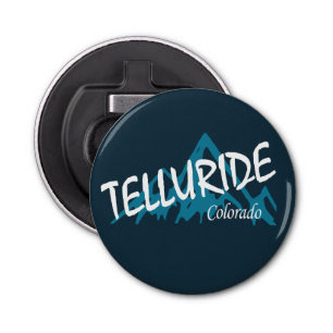 Telluride Colorado Mountains Button Flesopener