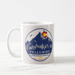 Telluride Colorado Retro Sunset Ski Souvenirs Koffiemok