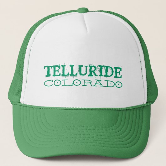 Telluride Colorado simple casquette vert (Devant)