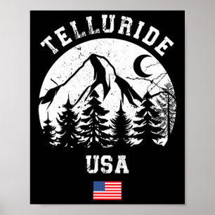Telluride Colorado Ski Resort Alpine Skiën Amerika Poster