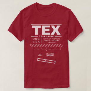 Telluride Regional Airport TEX T-shirt