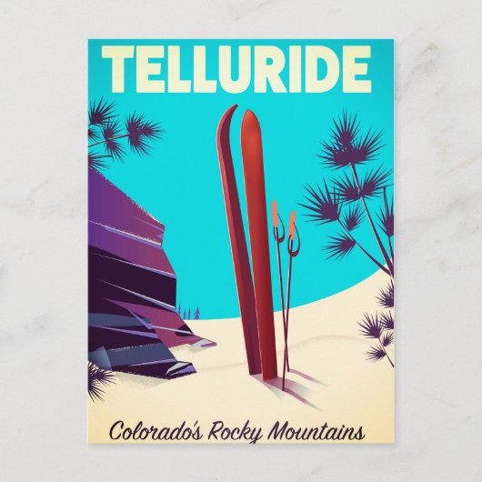 Telluride Ski Rocky Mountains Briefkaart (Voorkant)
