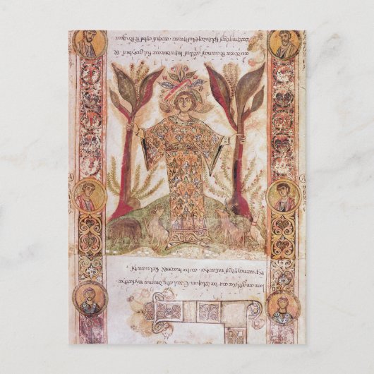 Tellus, van Exultet I, c.1030 Briefkaart (Voorkant)