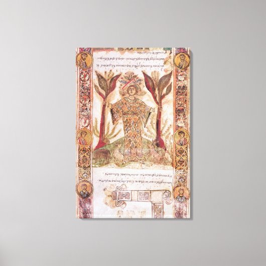 Tellus, van Exultet I, c.1030 Canvas Afdruk (Voorkant)