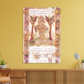 Tellus, van Exultet I, c.1030 Canvas Afdruk (Insitu (Woonkamer))