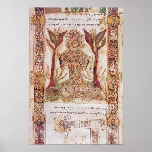 Tellus, van Exultet I, c.1030 Poster (Voorkant)