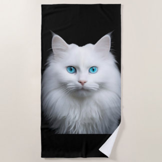 Telo Mare Gatto Bianco  Strandlaken