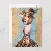 Telsa - Carte postale Steampunk (Devant / Derrière)