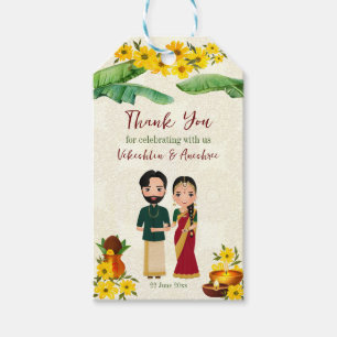 Telugu Tamil South Indian bruiloft Cadeaulabel