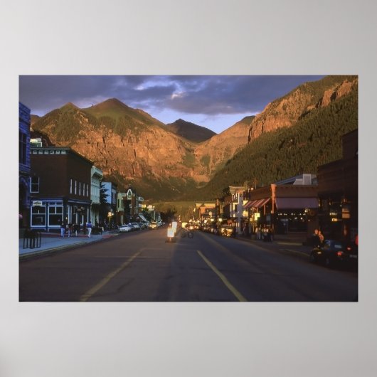 Teluride op zonsondergang poster (Voorkant)