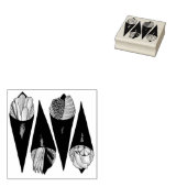 Temaki Sushi Hand Roll Rolls Japans voedsel Rubberstempel (Gestempeld)