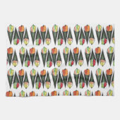 Temaki Sushi Hand Roll Rolls Japans voedsel Theedoek (Horizontaal)