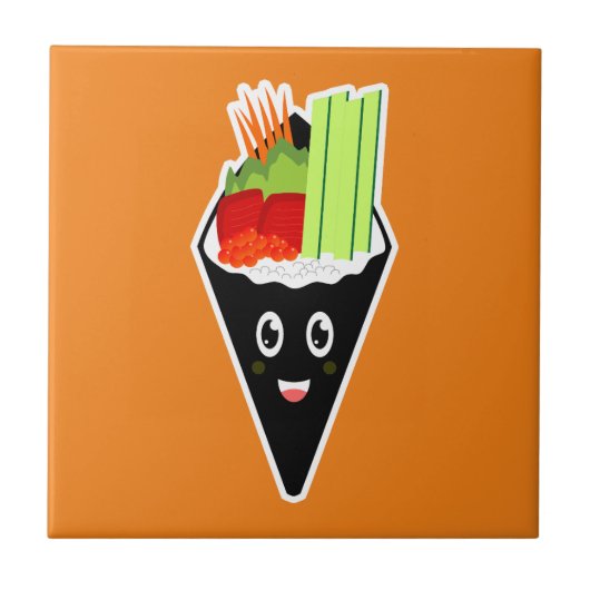 Temaki Sushi handrol Tegeltje (Voorkant)
