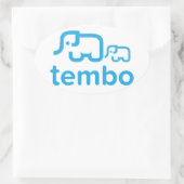 Tembo ovale Sticker (Tas)