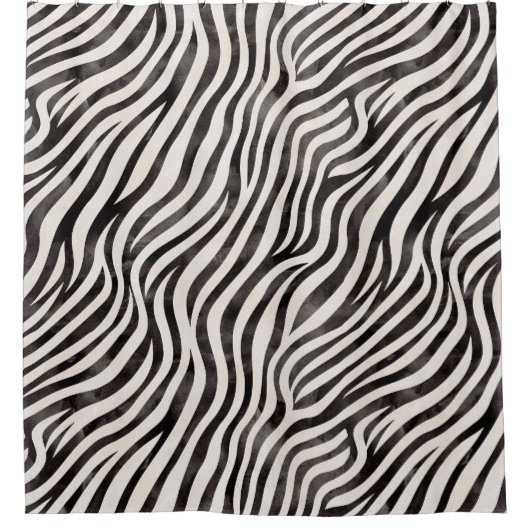 Téméraire Zebra Print Douche rideau (Devant)
