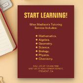 Temlerbrochure op school