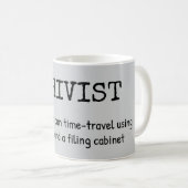 Témoin Archiviste Définition Café Mug (Devant droit)