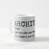 Témoin Archiviste Définition Café Mug (Devant gauche)