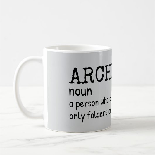 Témoin Archiviste Définition Café Mug (Gauche)