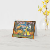 TÉMOIN, BÉBÉ EN CHAT NOIR, CARTE DE REMARQUE Vide (Fleur jaune)