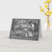 TÉMOIN, BÉBÉ EN CHAT NOIR, Carte de voeux Vide (Fleur jaune)