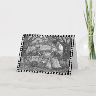 TÉMOIN, BÉBÉ EN CHAT NOIR, Carte de voeux Vide