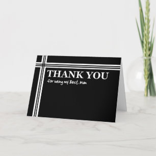TÉMOIN DE MARIAGE Merci - Noir et Blanc avec des R