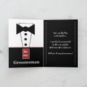 TÉMOIN DU MARIÉ Invitation de mariage - Demande sp (Intérieur)
