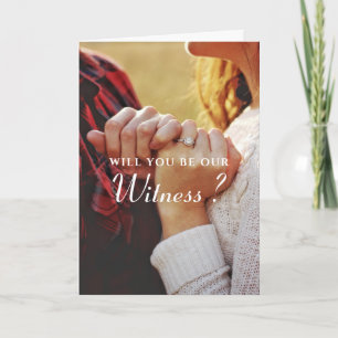 Témoin personnalisé, carte Mariage