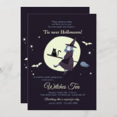 Témoins Halloween Invitation (Devant / Derrière)