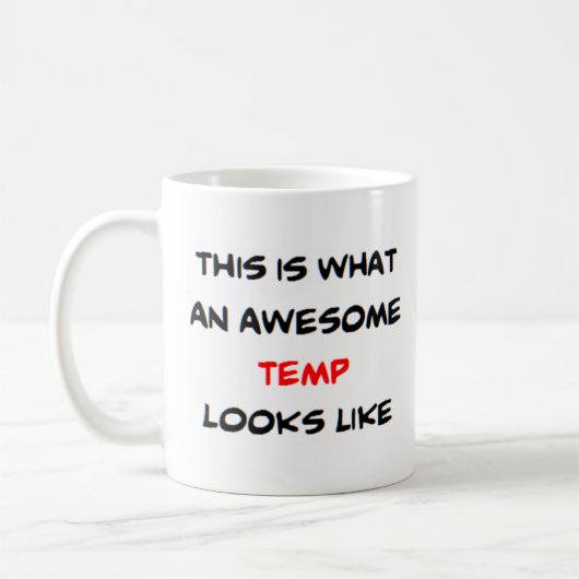 temp, geweldige koffiemok (Links)