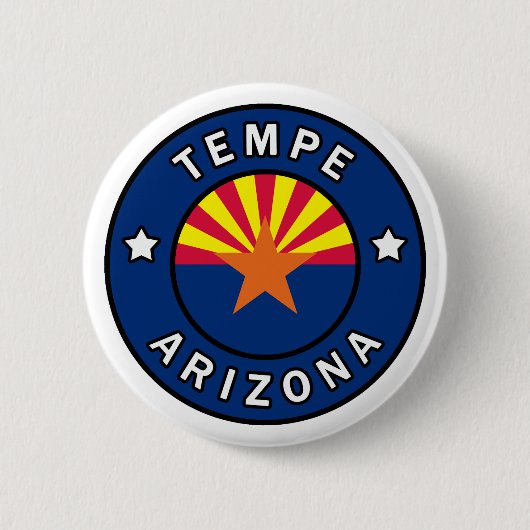 Tempe Arizona Ronde Button 5,7 Cm (Voorkant)