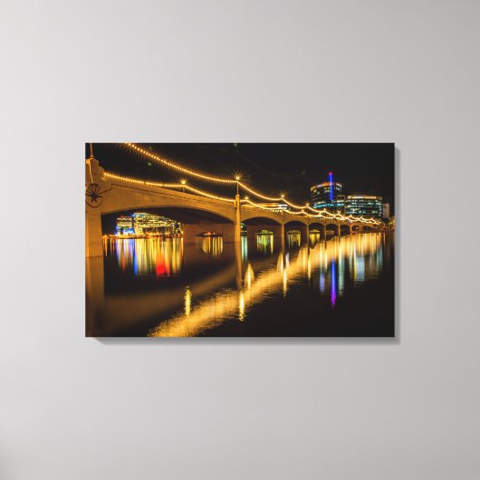 Tempe Town Lake Arizona Canvas Afdruk (Voorkant)