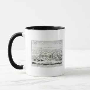 Tempel gekopieerd van een ontwerp op een medaille  mok